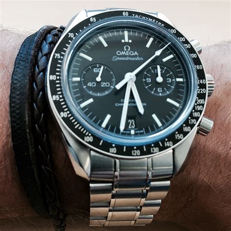 omega speedmaster professional wristshot|Omega Speedmaster wrist watch.